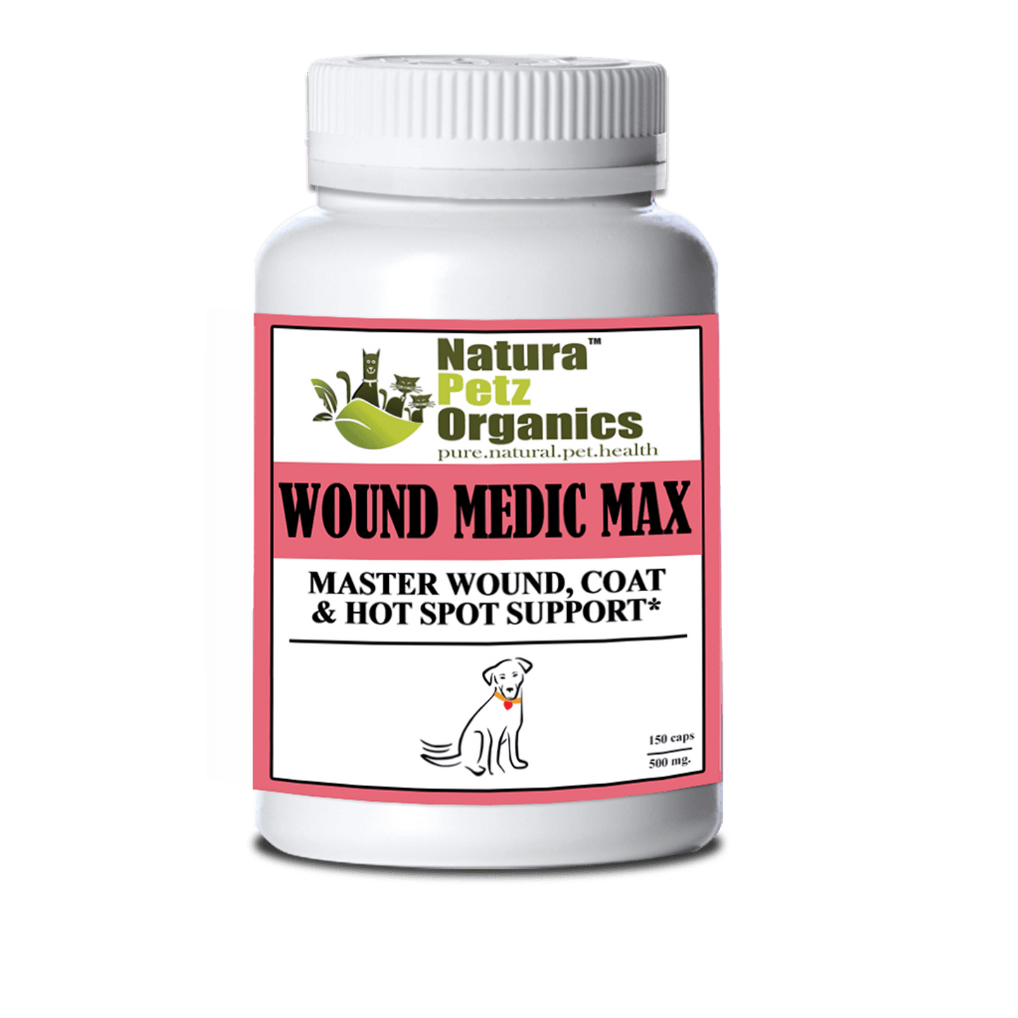 Wound Medic Max Capsules for Advanced Wound and Skin Support in Pets