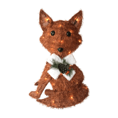 Rj Legend 20-Inch Pre-Lit Orange Fox Fall Decoration