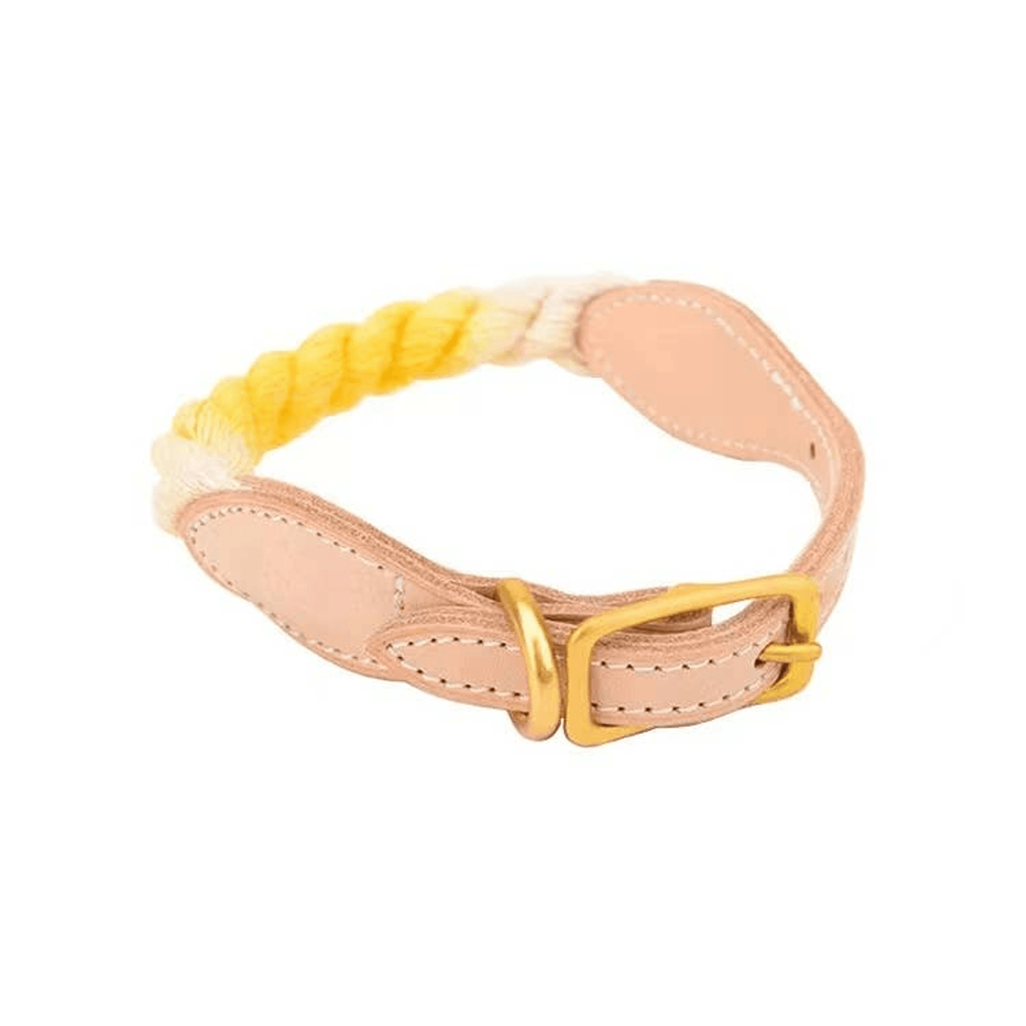 Luxe Royal Leather Dog Collar with Durable Brass O-Ring