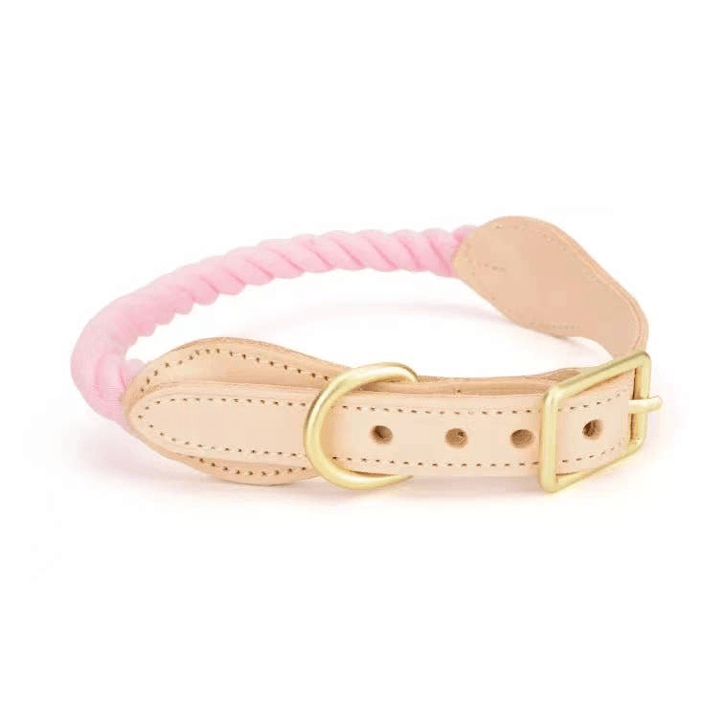 Luxe Royal Leather Dog Collar with Durable Brass O-Ring