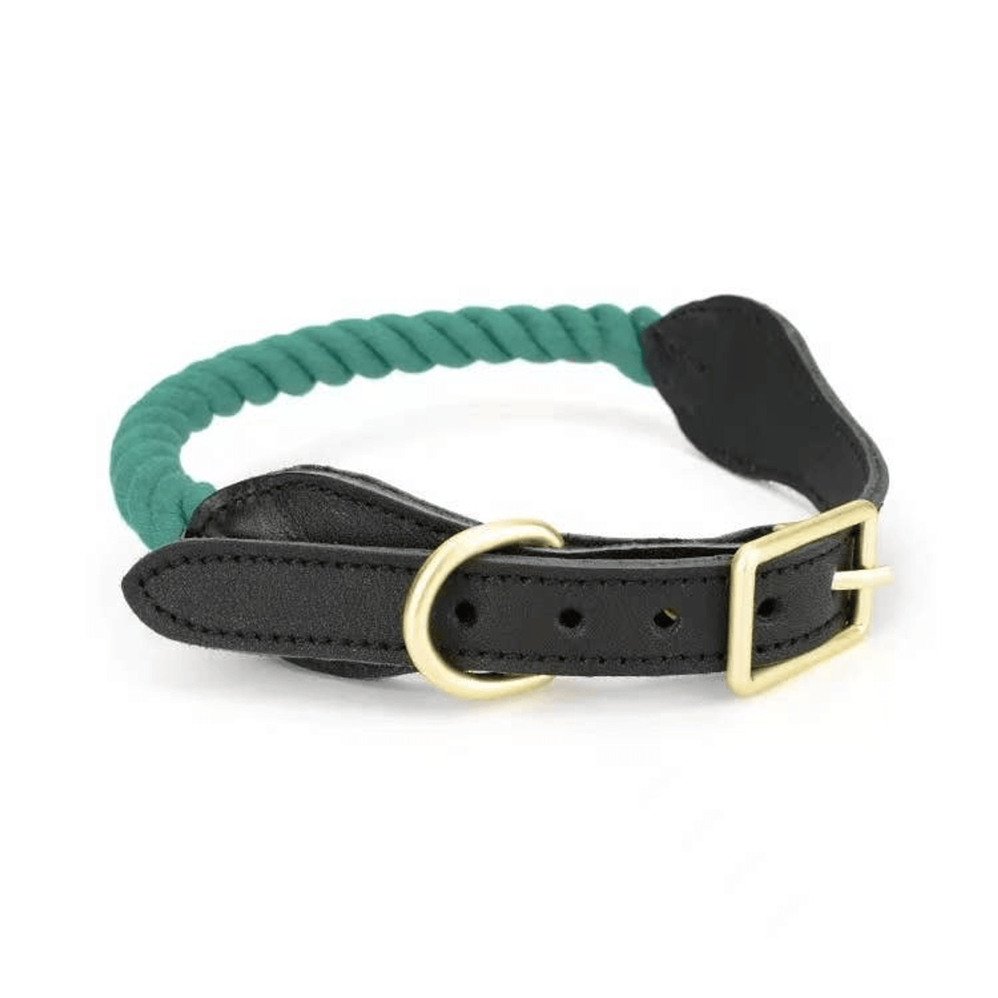 Luxe Royal Leather Dog Collar with Durable Brass O-Ring