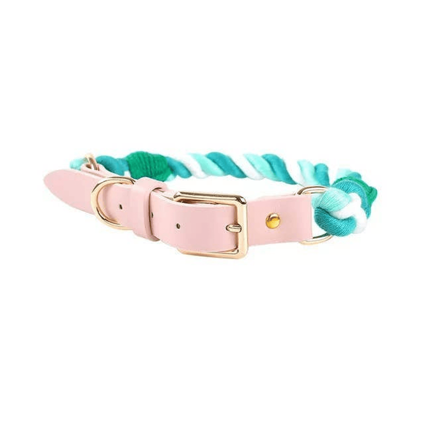 Luxe Royal Leather Dog Collar with Durable Brass O-Ring