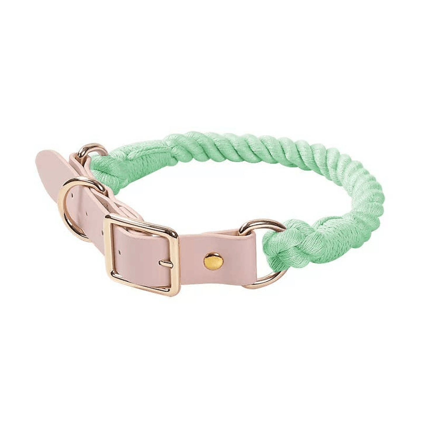 Luxe Royal Leather Dog Collar with Durable Brass O-Ring