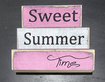 Sweet Summer Time Decorative Block Set