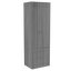 Lisboa Elegant Storage Armoire In Light Gray