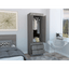 Lisboa Elegant Storage Armoire In Light Gray