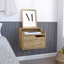 Busan Modern Floating Nightstand With Dual Shelves