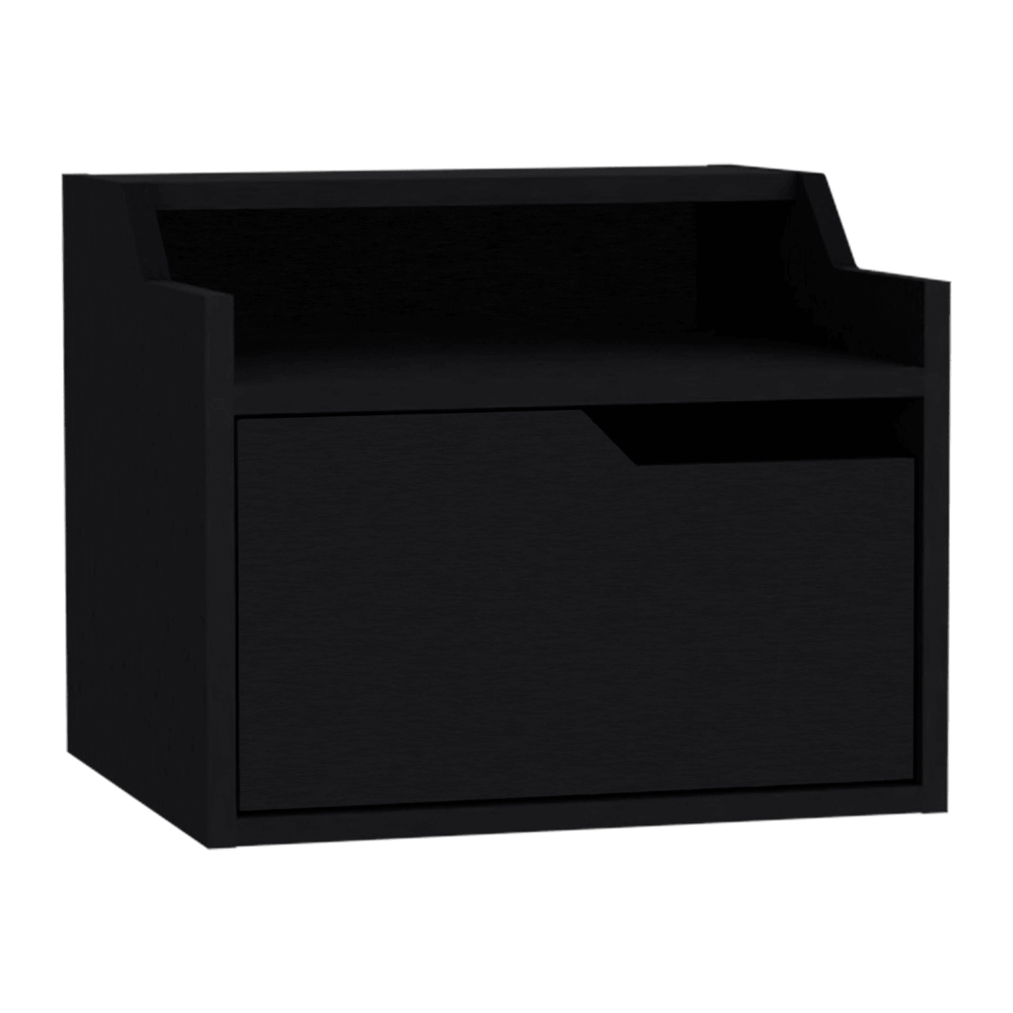 Busan Modern Floating Nightstand With Dual Shelves