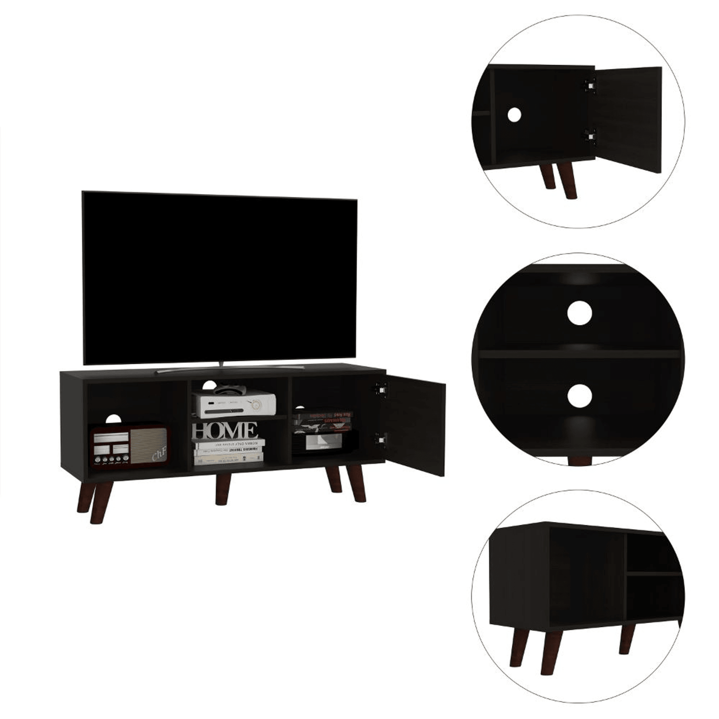 Ontario Engineered Wood Tv Stand With Ample Storage