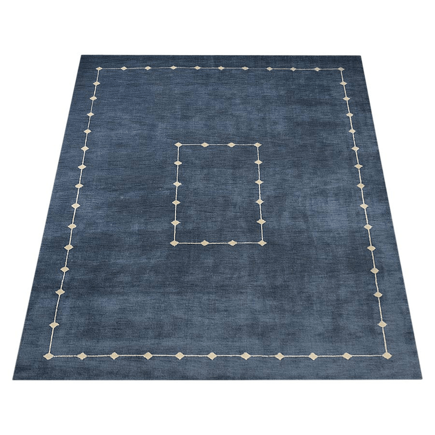Rugsotic Carpets Hand Knotted Loom Wool Area Rug Geometric