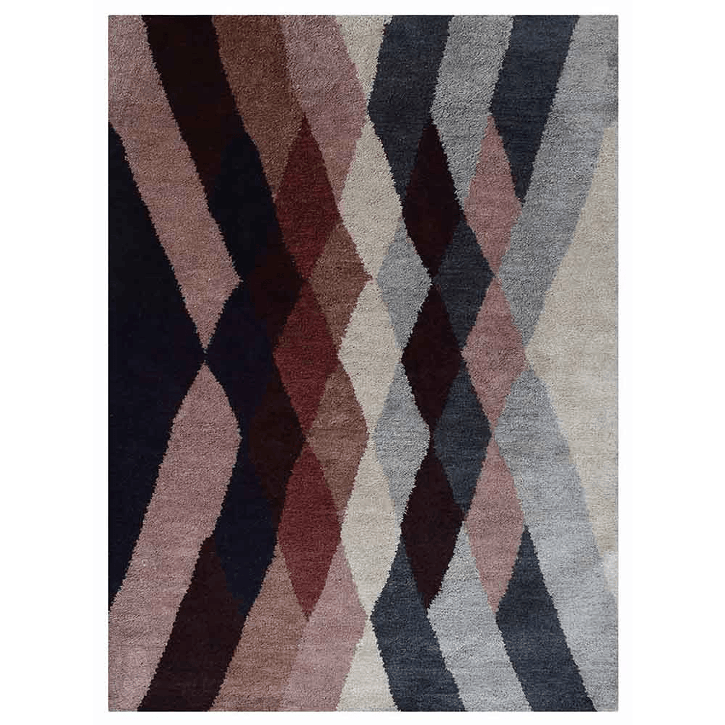 Rugsotic Carpets Hand Knotted Silk 5'x8' Area Rug Contemporary Multicolor