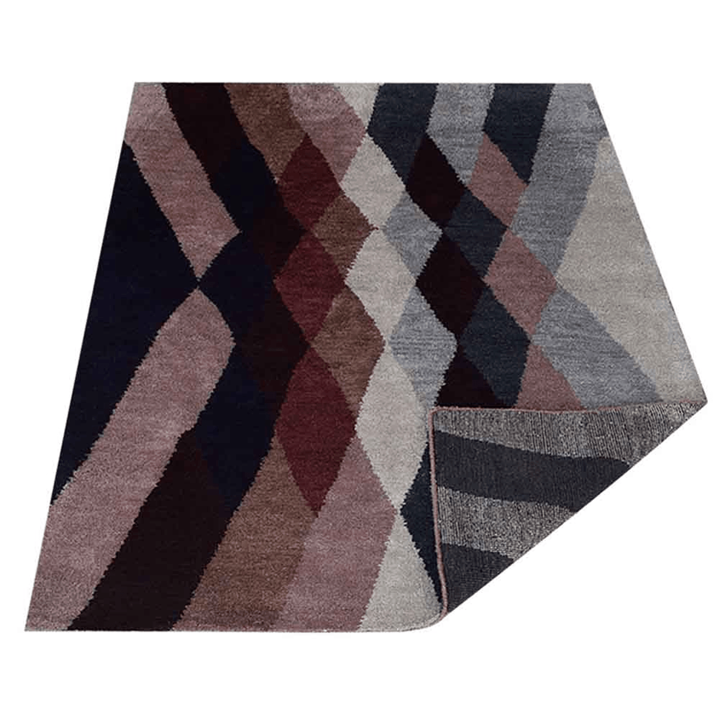 Rugsotic Carpets Hand Knotted Silk 5'x8' Area Rug Contemporary Multicolor