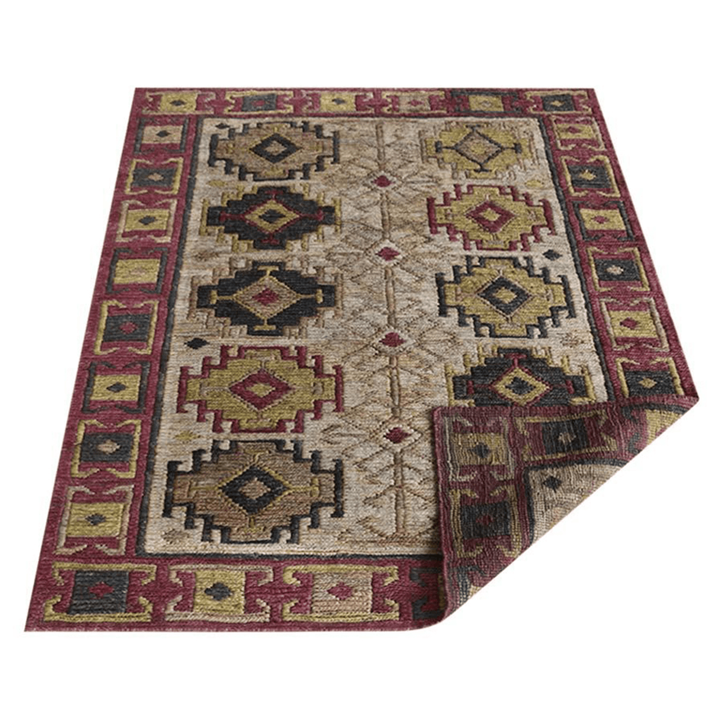 Rugsotic Hand Knotted Sumak Jute Eco-Friendly Area Rug