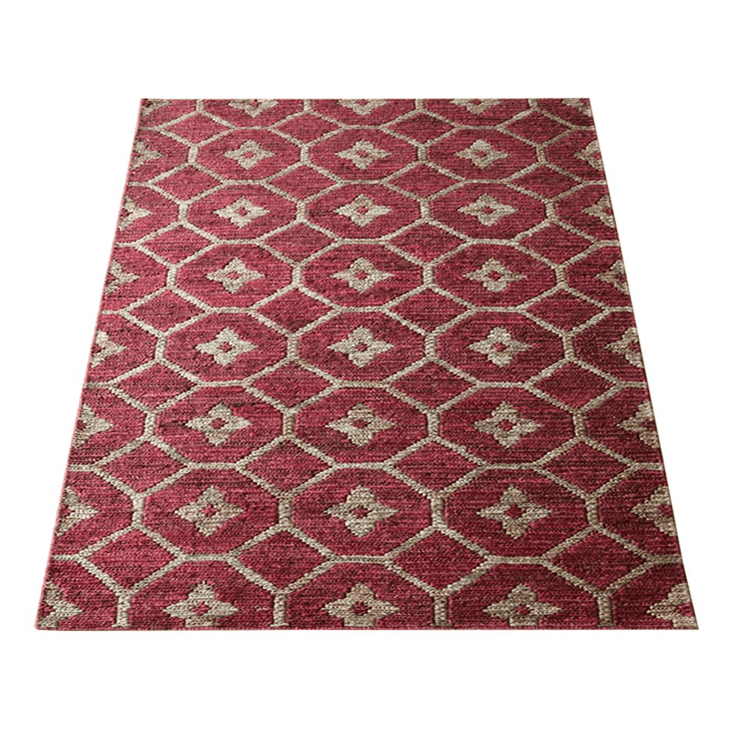 Rugsotic Carpets Hand Knotted Sumak Jute Eco-friendly Area Rug Floral