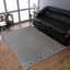 Rugsotic Hand-Knotted Sumak Silk And Wool Geometric Area Rug In Beige And White