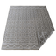 Rugsotic Hand-Knotted Sumak Silk And Wool Geometric Area Rug In Beige And White