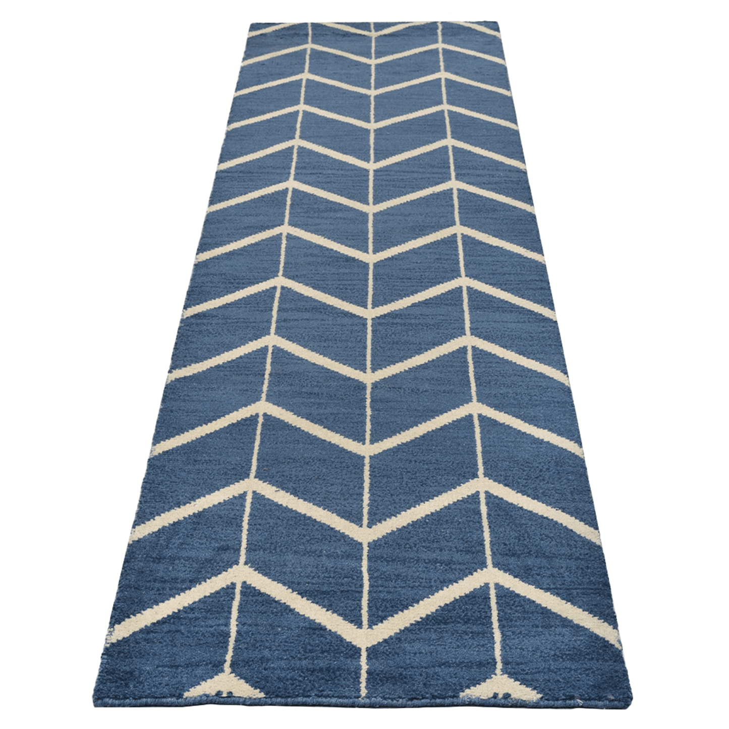 Rugsotic Carpets Hand Knotted Wool 2'6''x10' Runner Area Rug Geometric