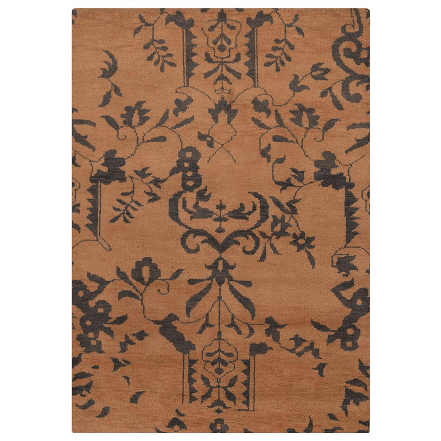 Rugsotic Carpets Hand Knotted Wool Area Rug Floral
