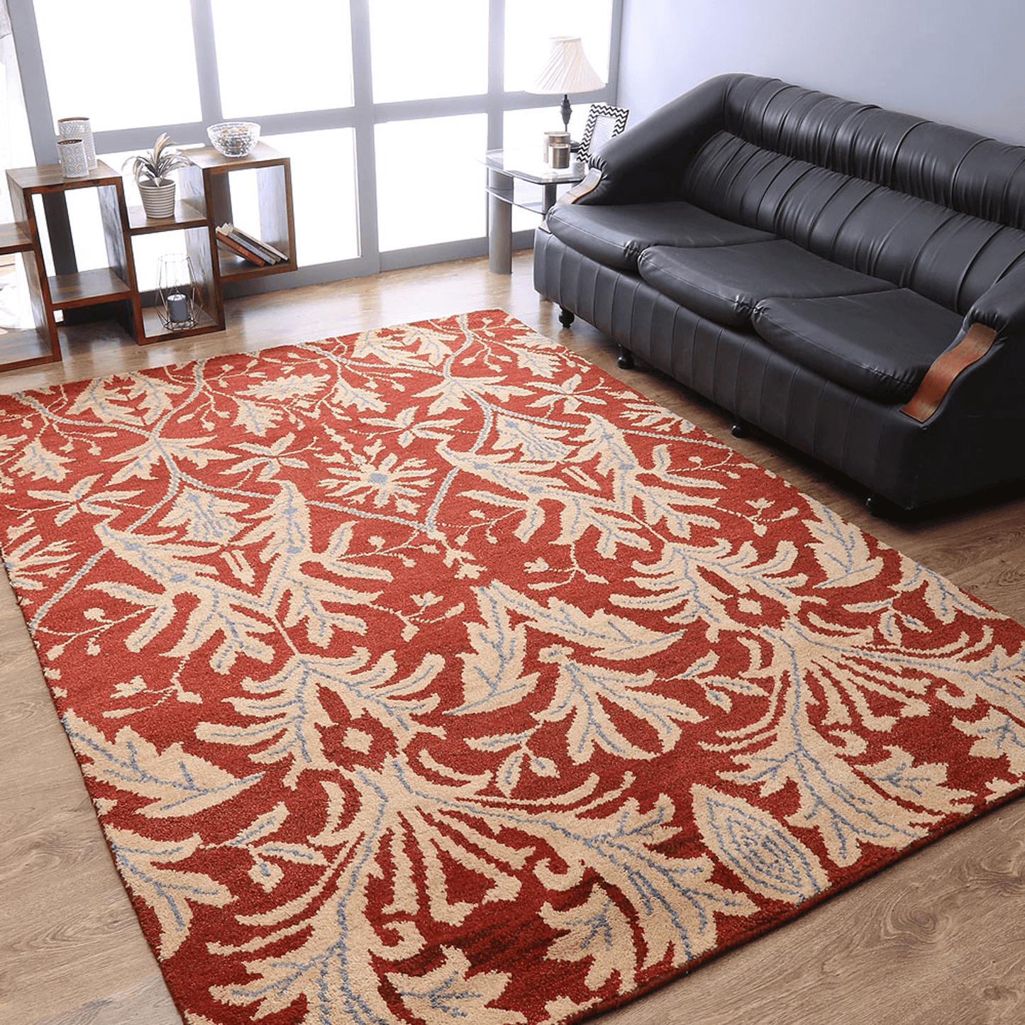 Rugsotic Carpets Hand Knotted Wool Area Rug Floral