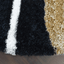 Rugsotic Carpets Hand Tufted Shag Polyester Round Area Rug Geometric