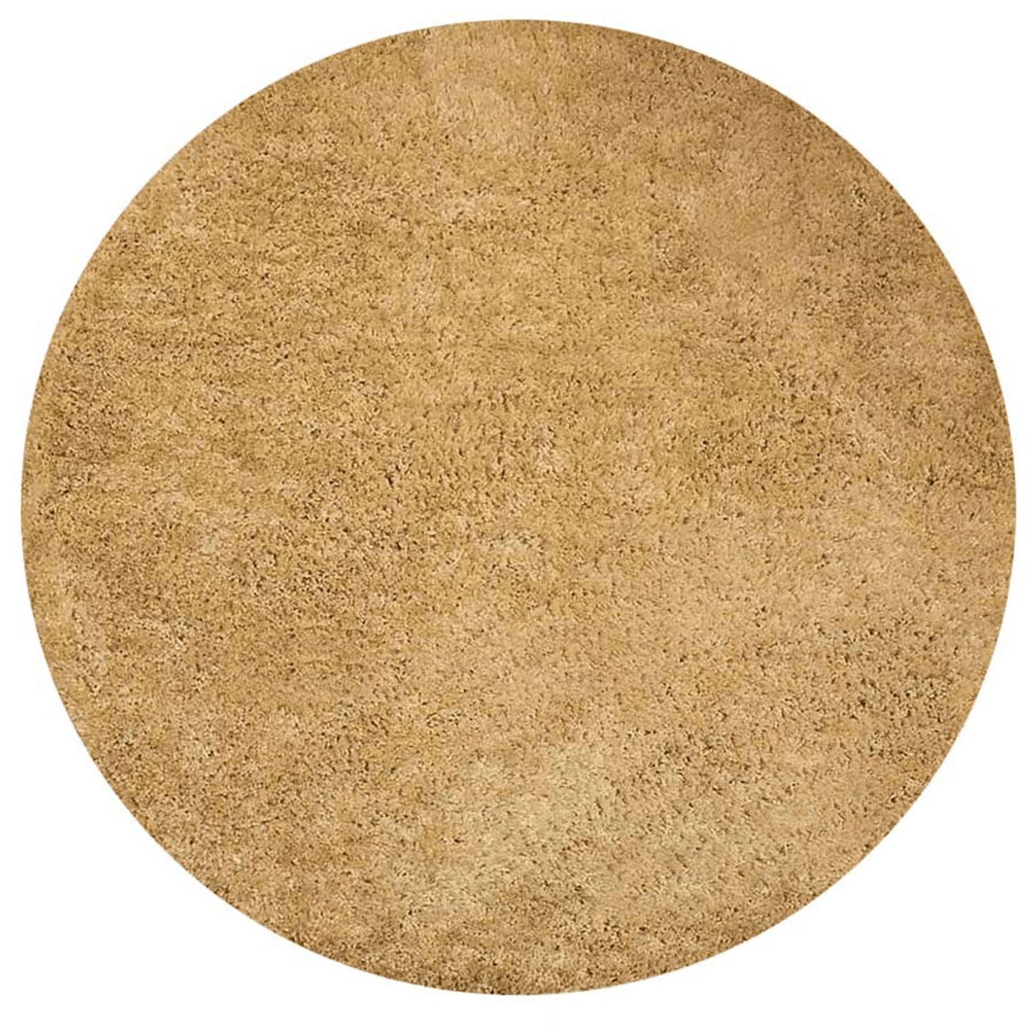 Rugsotic Carpets Hand Tufted Shag Polyester Round Area Rug Solid
