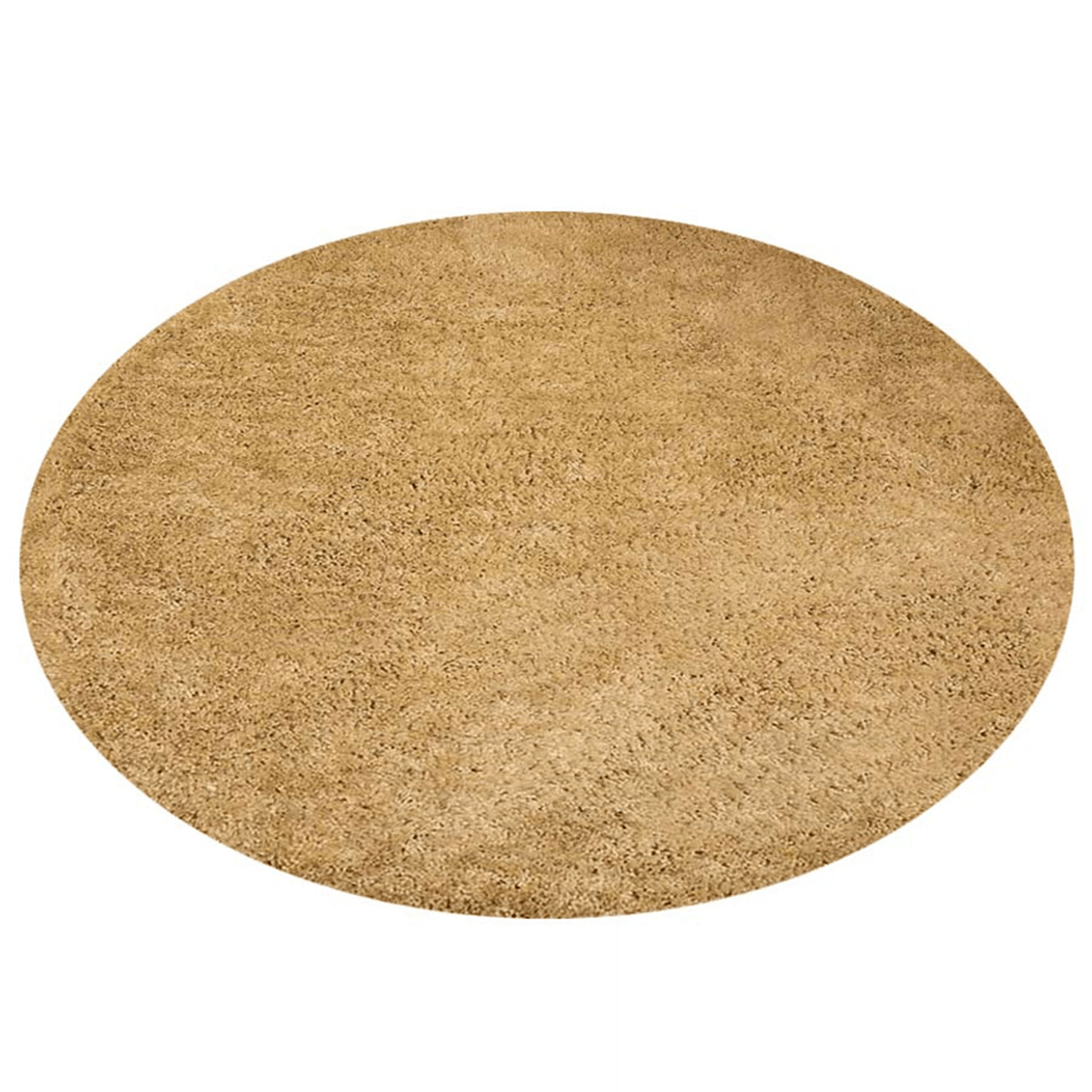 Rugsotic Carpets Hand Tufted Shag Polyester Round Area Rug Solid