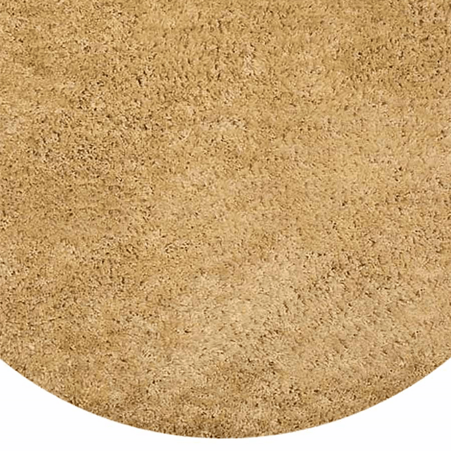 Rugsotic Carpets Hand Tufted Shag Polyester Round Area Rug Solid