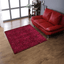 Rugsotic Carpets Hand Tufted Shag Polyester Square Area Rug Solid