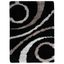 Rugsotic Carpets Hand Tufted Shag Polyester Area Rug Geometric