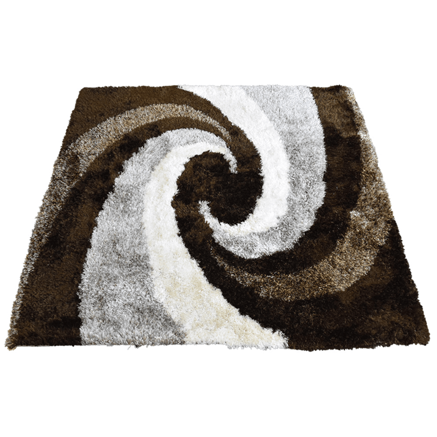 Rugsotic Carpets Hand Tufted Shag Polyester Square Area Rug Contemporary