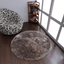 Rugsotic Carpets Hand Tufted Shag Polyester Round Area Rug Solid