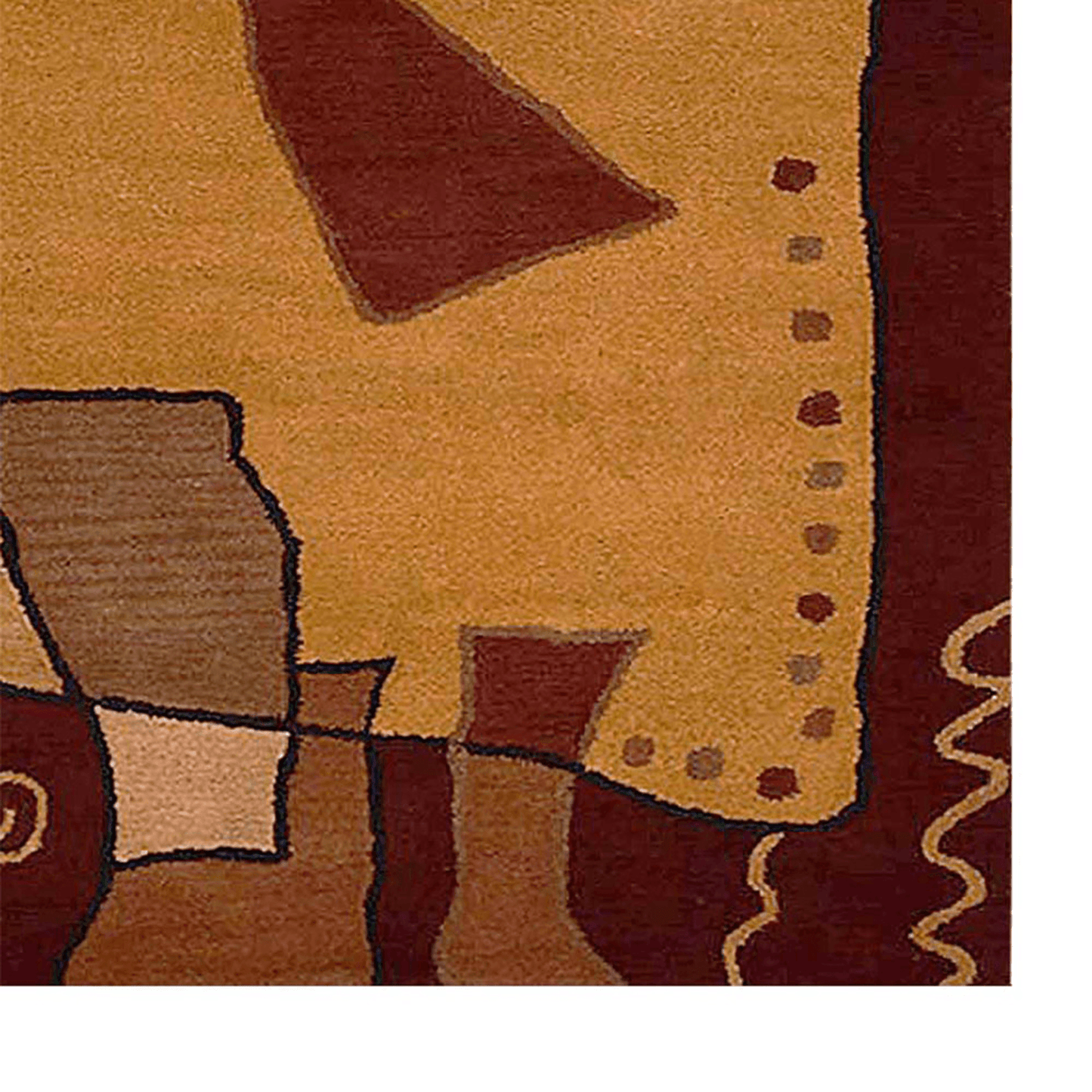 Rugsotic Carpets Hand Tufted Wool Area Rug Abstract