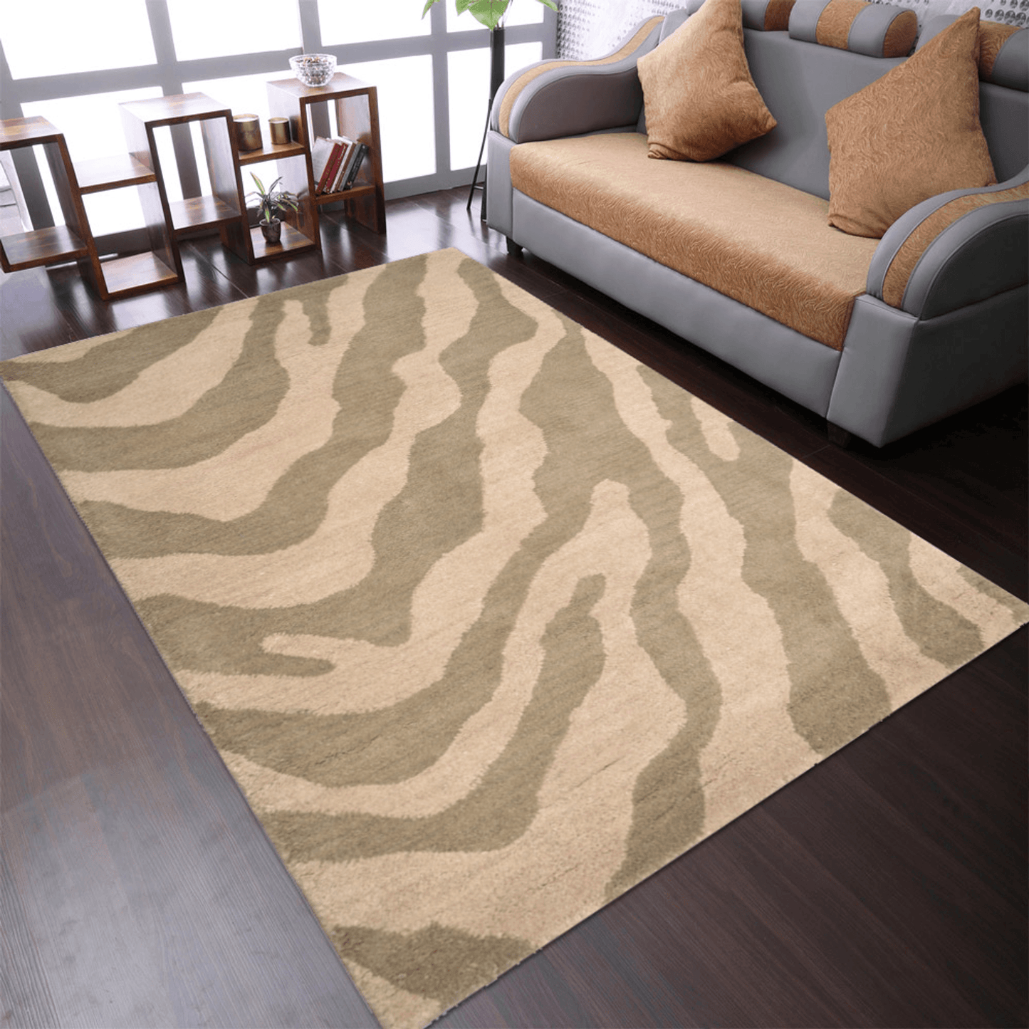 Rugsotic Carpets Hand Tufted Wool Area Rug Abstract