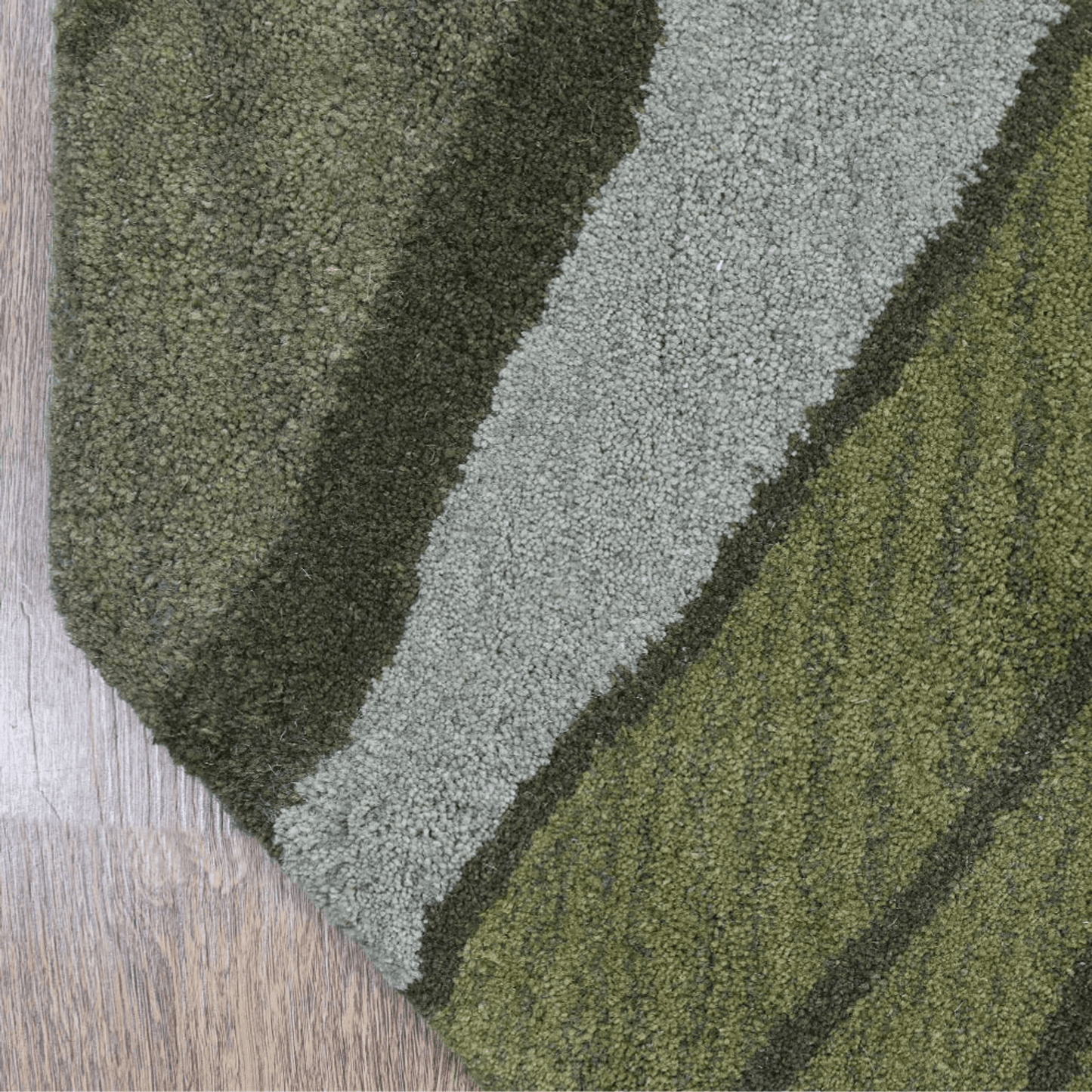 Rugsotic Carpets Hand Tufted Wool Octagon Abstract