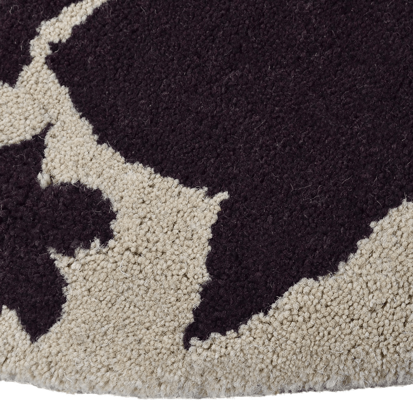 Rugsotic Carpets Hand Tufted Wool Round Area Rug Floral