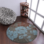 Rugsotic Carpets Hand Tufted Wool Round Area Rug Floral