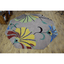 Rugsotic Carpets Hand Tufted Wool Octagon Area Rug Floral