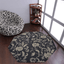 Rugsotic Carpets Hand Tufted Wool Octagon Area Rug Floral