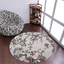 Rugsotic Carpets Hand Tufted Wool Round Area Rug Floral