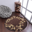 Rugsotic Carpets Hand Tufted Wool Round Area Rug Floral