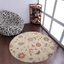 Rugsotic Carpets Hand Tufted Wool Round Area Rug Floral
