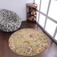 Rugsotic Carpets Hand Tufted Wool Round Area Rug Floral