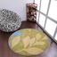 Rugsotic Carpets Hand Tufted Wool Round Area Rug Floral