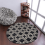 Rugsotic Carpets Hand Tufted Wool Round Area Rug Geometric