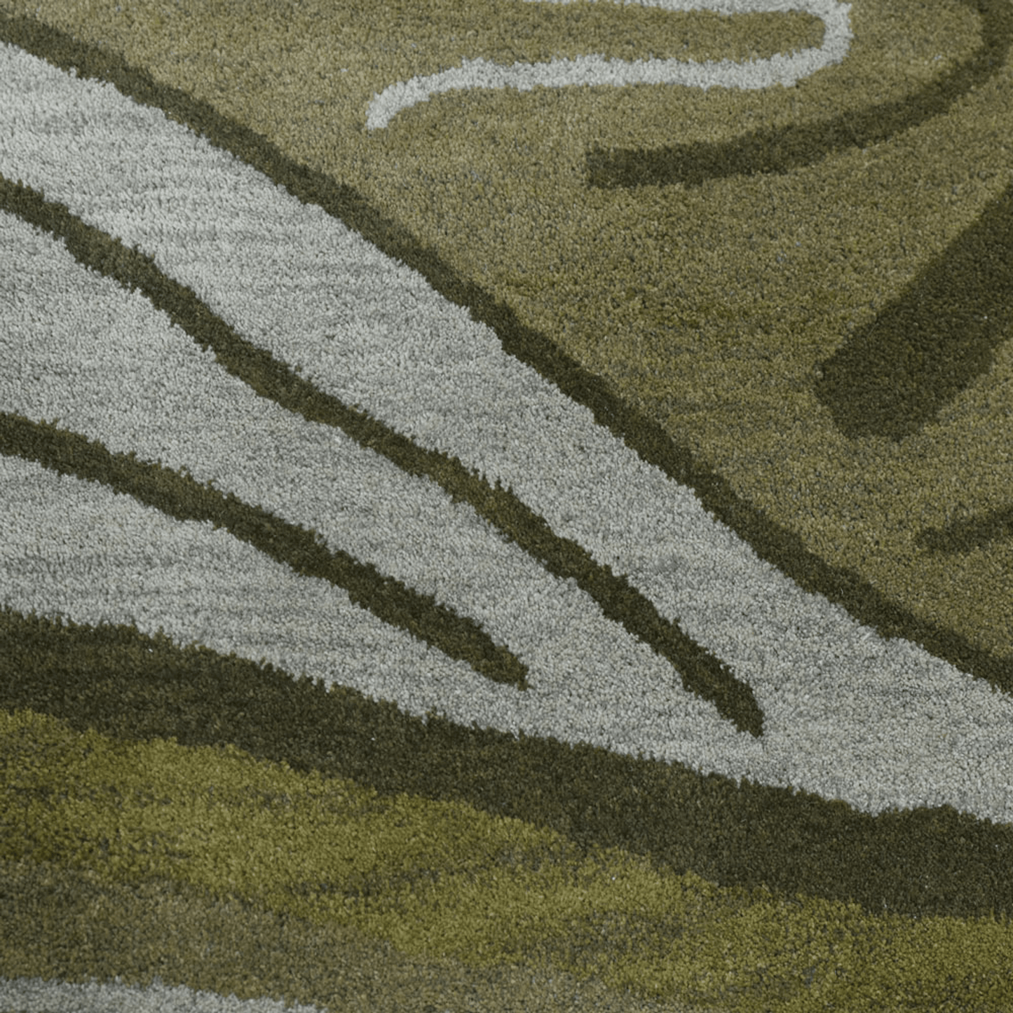 Rugsotic Carpets Hand Tufted Wool Square Area Rug Abstract