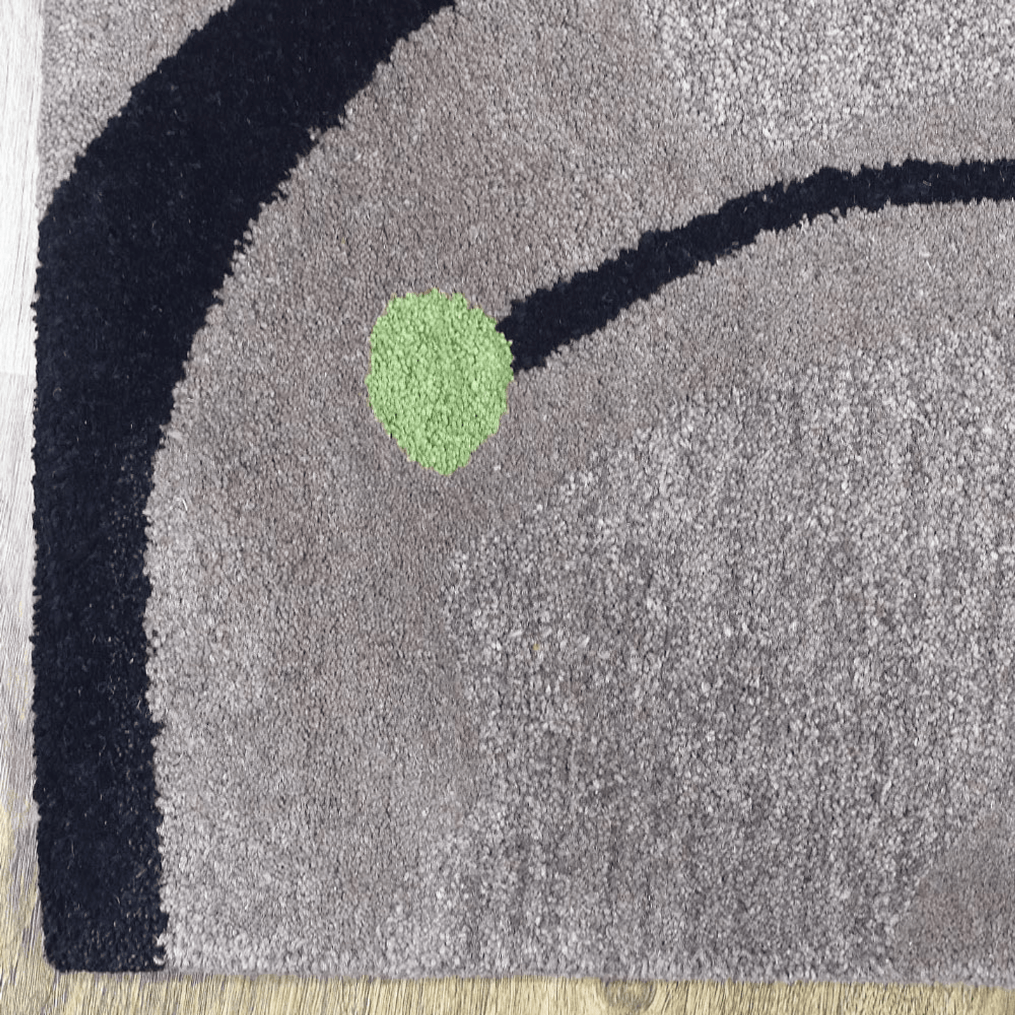 Rugsotic Carpets Hand Tufted Wool Square Area Rug Floral