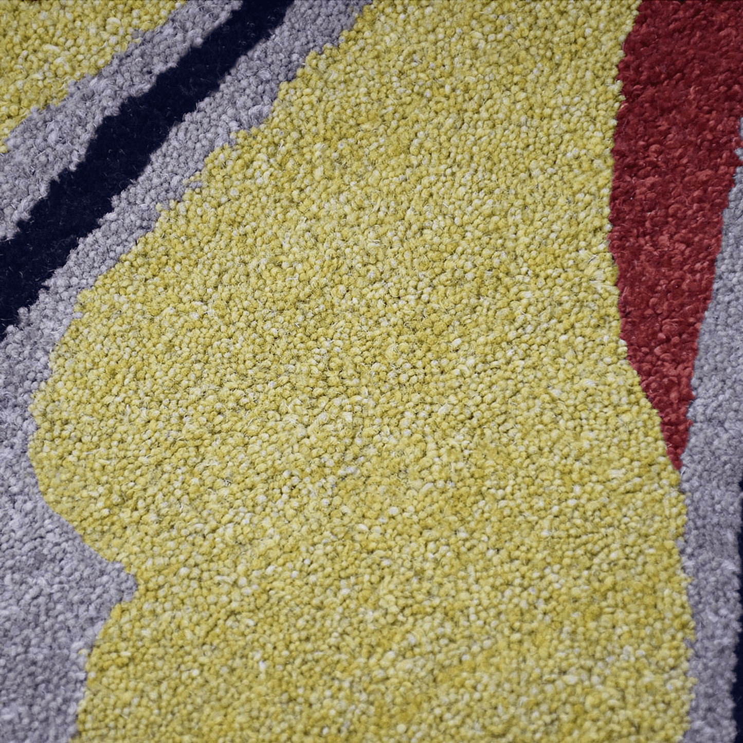 Rugsotic Carpets Hand Tufted Wool Square Area Rug Floral