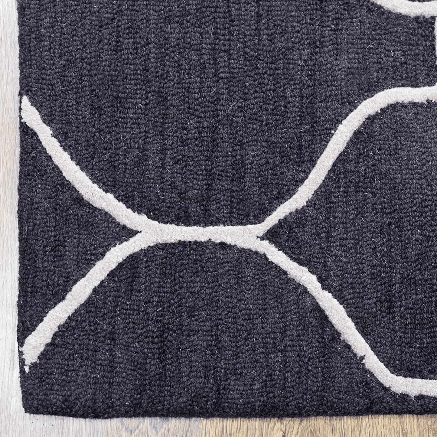 Rugsotic Carpets Hand Tufted Wool Square Area Rug Geometric