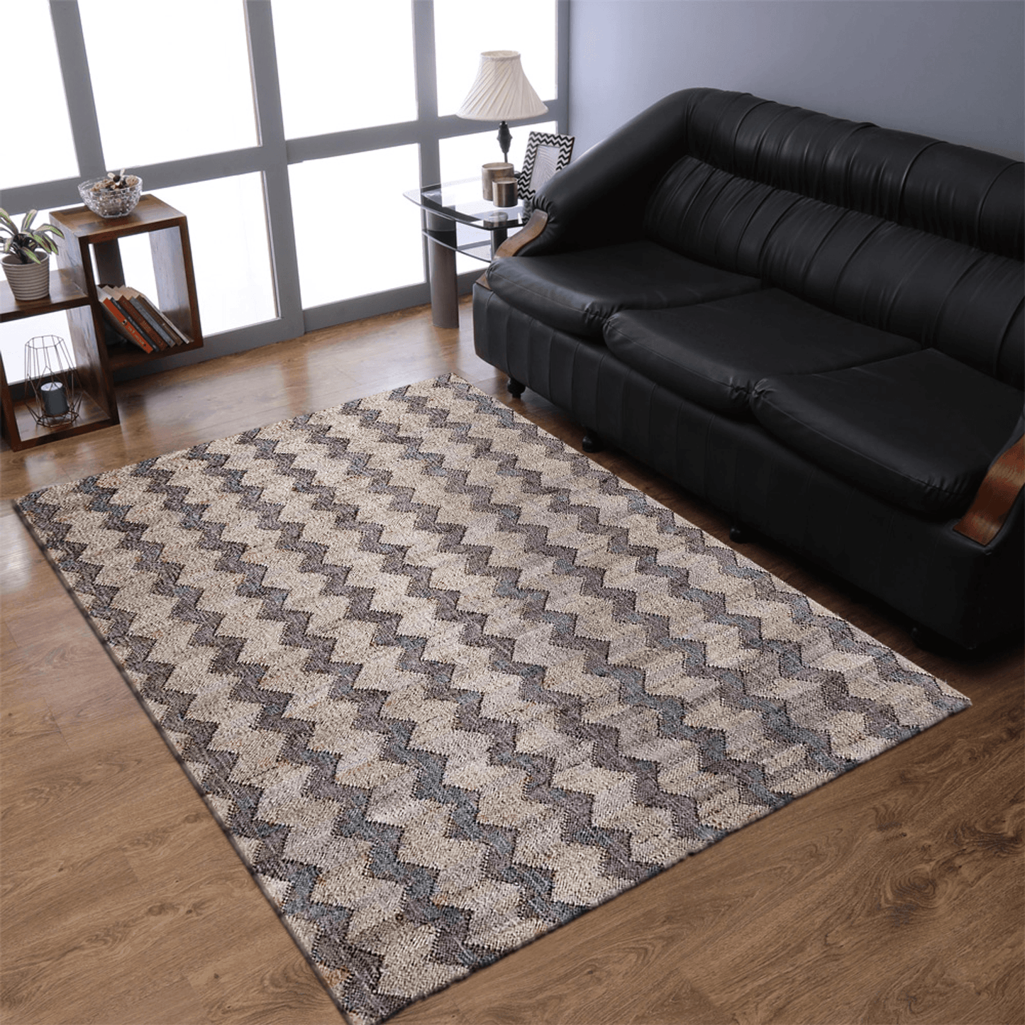 Rugsotic Carpets Hand Woven Kilim Jute Eco-friendly Area Rug Contemporary