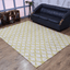 Rugsotic Hand Woven Kilim Jute Eco-Friendly Area Rug In White Beige Geometric Design